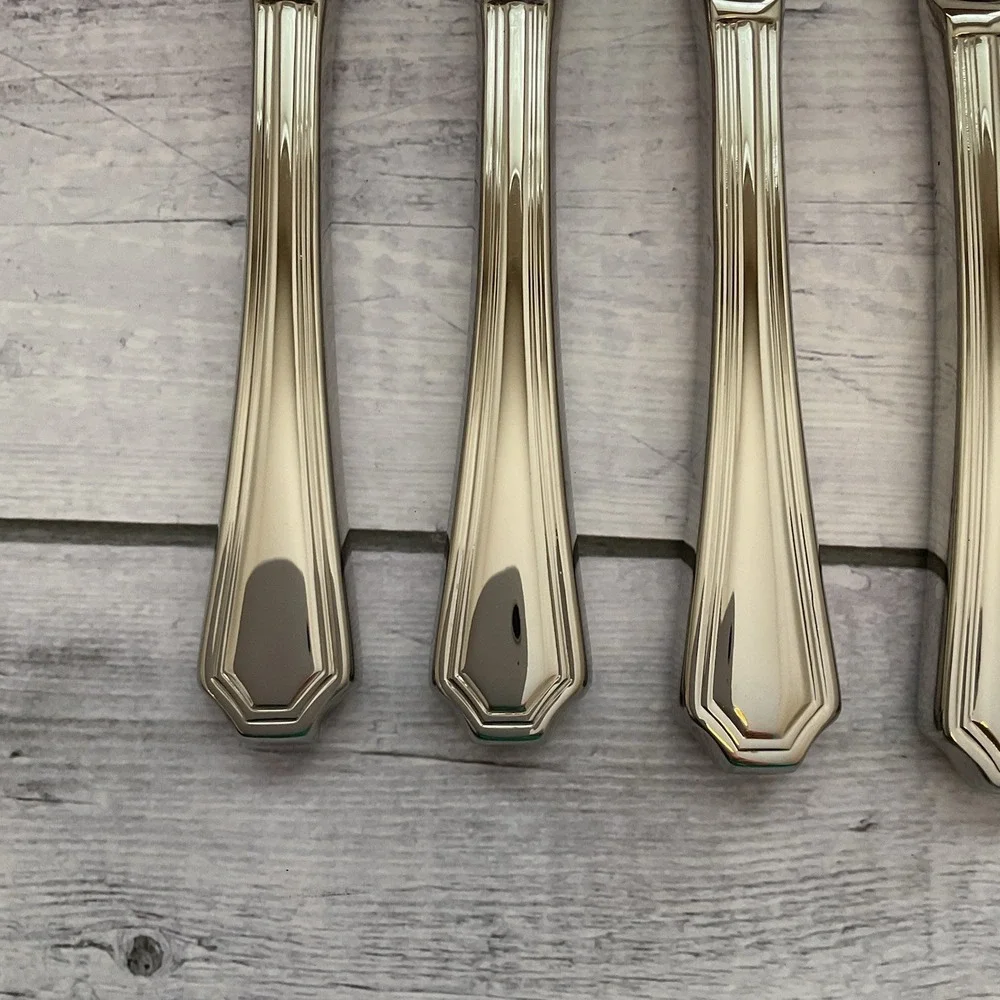 Wallace ARLINGTON Steak Knives Set Of 6 Stainless Steel Flatware #3